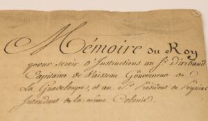 La figure royale et l’affirmation du pouvoir royal : l’exemple de la colonie de la Guadeloupe