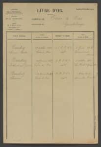 guerre livre d'or archives guadeloupe