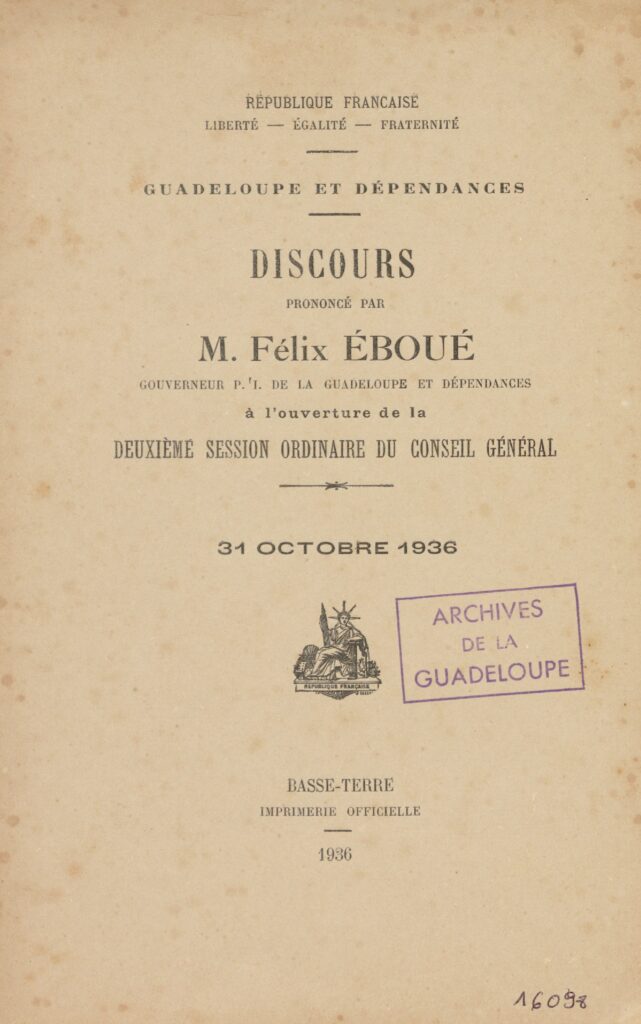 discours sport eboué