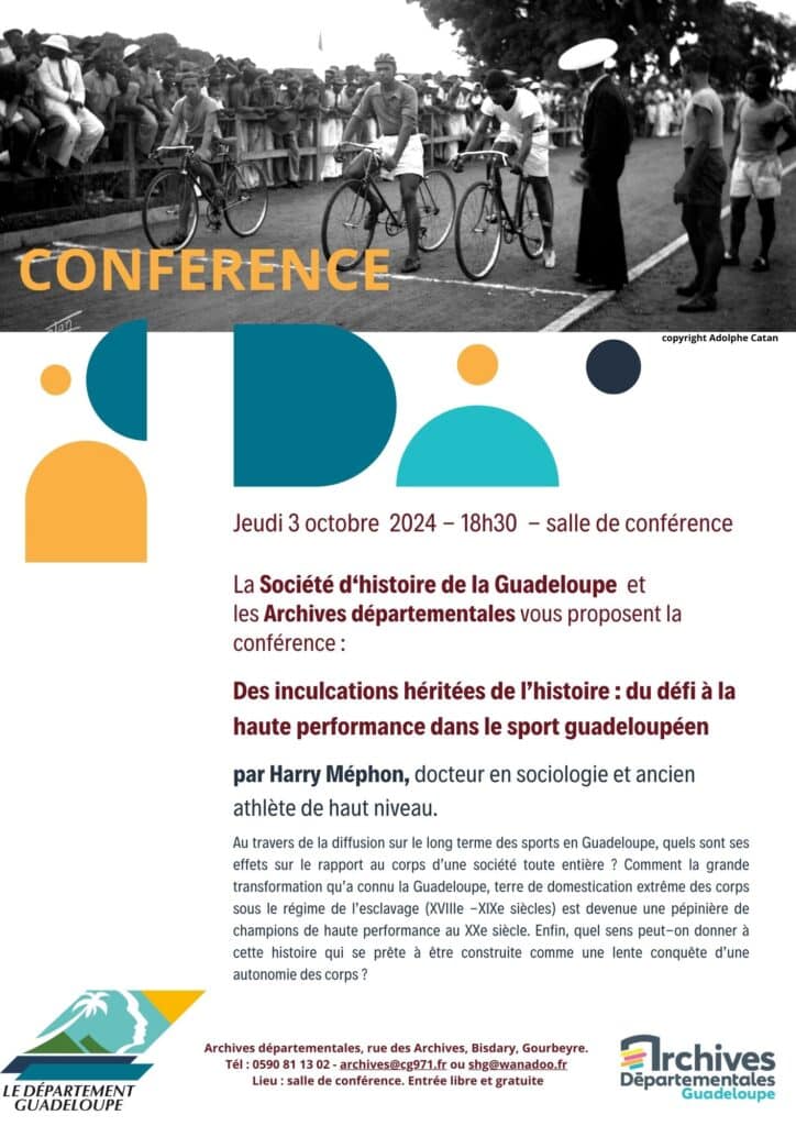 conférence archives départementales guadeloupe sur le sport