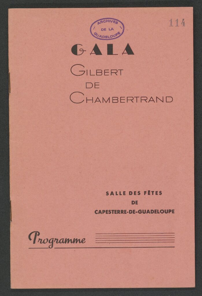 Gilbert de Chambertrand, le créole au théâtre.