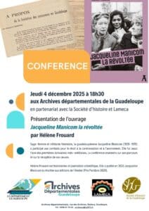 [Conférence] Jeudi 04 décembre 2025 à 18h30 aux Archives départementales.