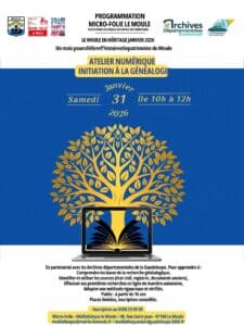 [Atelier de généalogie] Samedi 31 janvier 2026 (10h) à la médiathèque du Moule