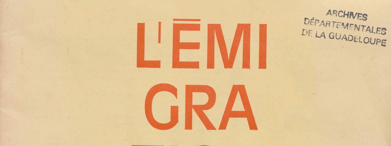 Alizés L'émigration