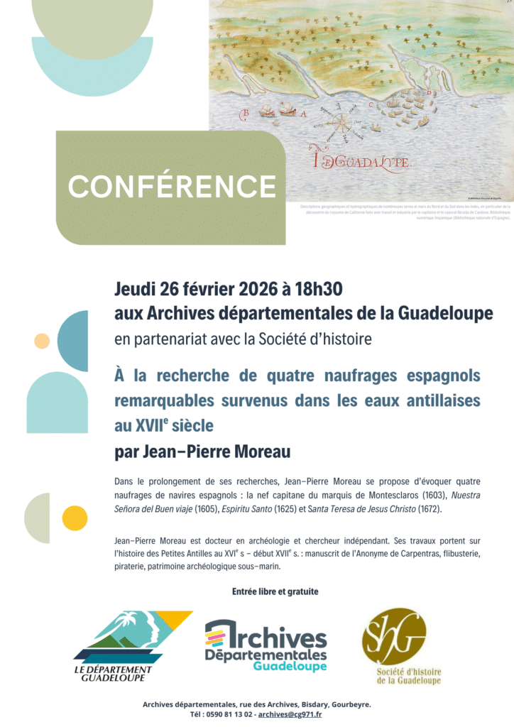 conférence, archives départementales Guadeloupe