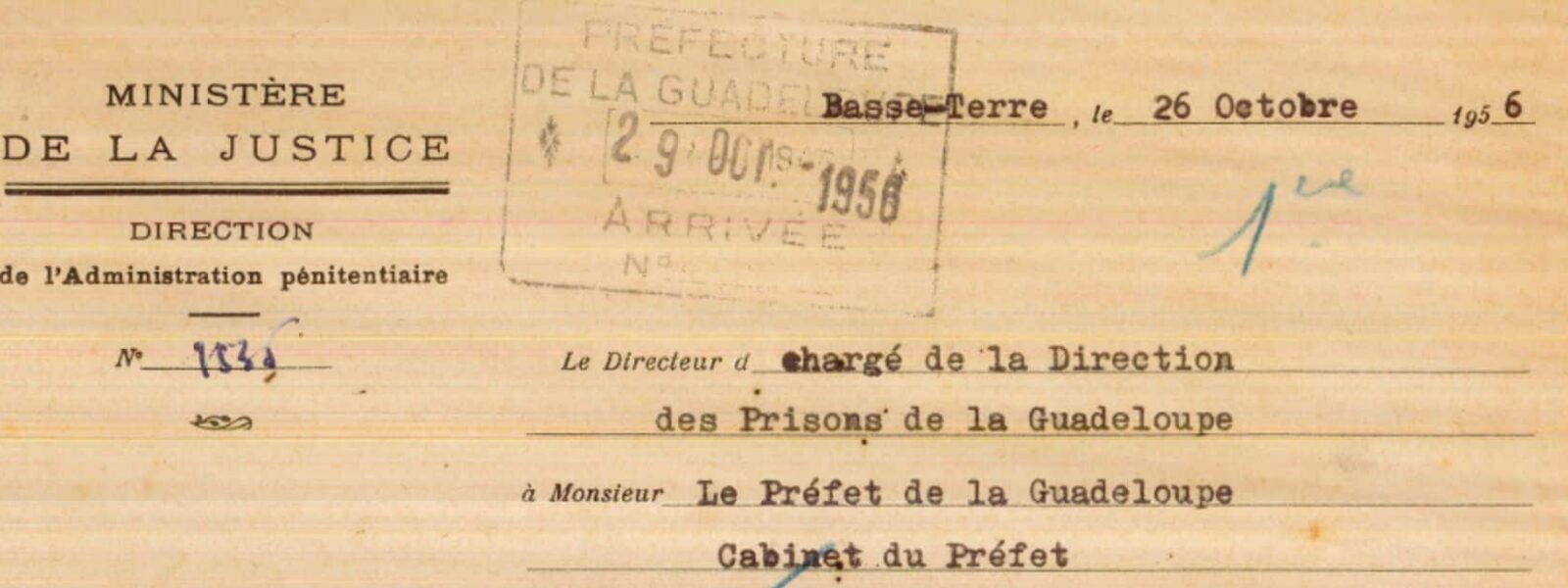 courrier_évacution_prison_1956