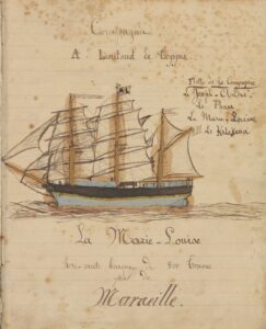 Le journal de bord du voilier trois-mâts « Marie-Louise »