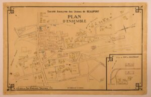 Le plan de l'usine sucrière et distillerie de Beauport