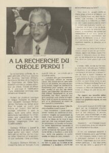  [FOCUS SUR] «Télé 7 jours Guadeloupe» présente Germain William, un défenseur de la langue créole