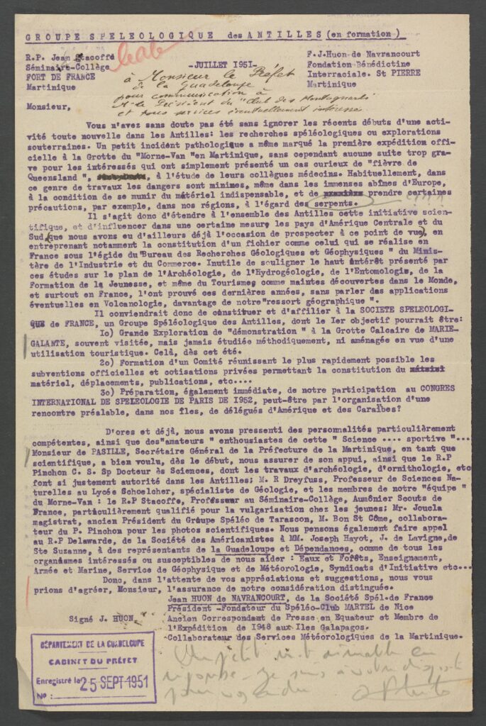 archives guadeloupe exploration spéléologie