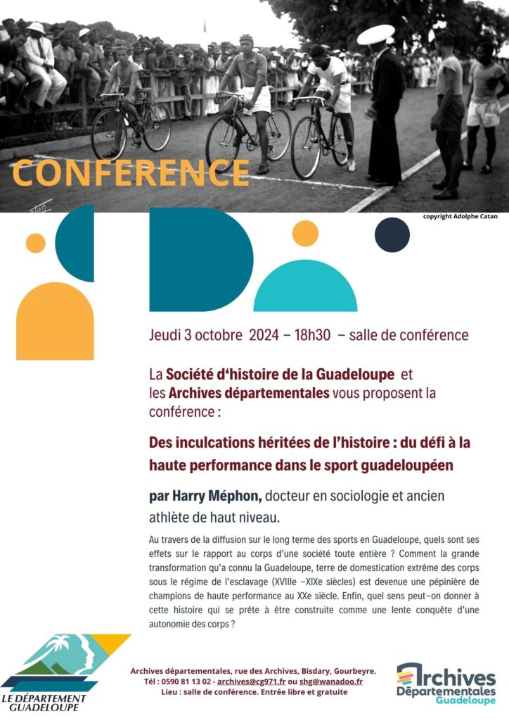 conférence archives départementales guadeloupe sur le sport 