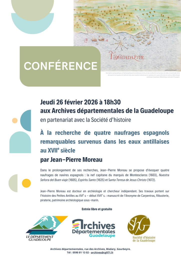 conférence, archives départementales Guadeloupe